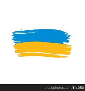 Ukraine flag, vector illustration. Ukraine flag, vector illustration on a white background