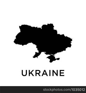 Ukraine map icon design trendy