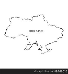 Ukraine map icon vector illustration symbol design