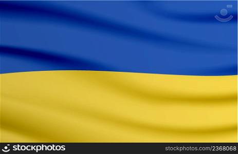 Ukraine Wavy Flag background,illustration EPS10.