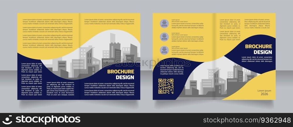 Ukrainian construction company blank brochure design. Development. Template set with copy space for text. Premade corporate reports collection. Editable 4 paper pages. Myriad Pro, Cairo fonts used. Ukrainian construction company blank brochure design