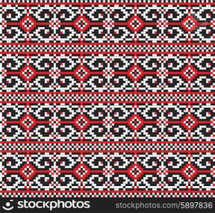 Ukrainian folk art. Traditional embroidery pattern. Abstract vector texture. Ukrainian folk art. Traditional national embroidered seamless pattern. Abstract vector texture.