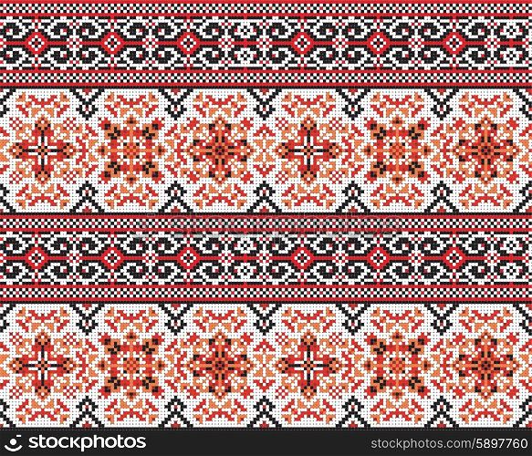 Ukrainian folk art. Traditional national embroidered seamless pattern. Abstract vector texture. Ukrainian folk art. Traditional national embroidered seamless pattern. Abstract vector texture.