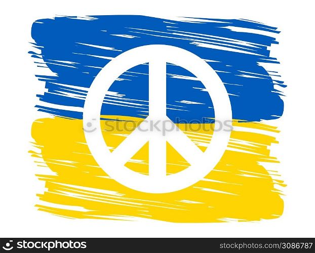 Ukrainian peace symbol - stay with Ukraine. Ukraine vector poster. Concept of Ukrainian and Russian military crisis, conflict between Ukraine and Russia. Support, pray and help Ukraine during the war. Ukrainian peace symbol - stay with Ukraine. Ukraine vector poster. Concept of Ukrainian and Russian military crisis, conflict between Ukraine and Russia. Support, pray and help Ukraine during the war.