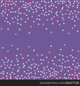 Ultra violet. Confetti backdrop. Engraving illustration.