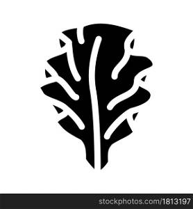ulva lettuce seaweed glyph icon vector. ulva lettuce seaweed sign. isolated contour symbol black illustration. ulva lettuce seaweed glyph icon vector illustration