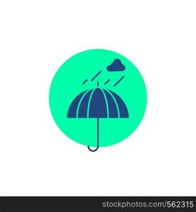 Umbrella, camping, rain, safety, weather Glyph Icon.. Vector EPS10 Abstract Template background