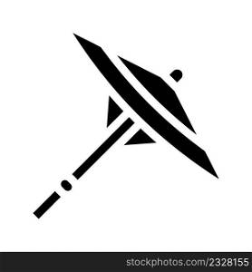 umbrella chinese glyph icon vector. umbrella chinese sign. isolated contour symbol black illustration. umbrella chinese glyph icon vector illustration