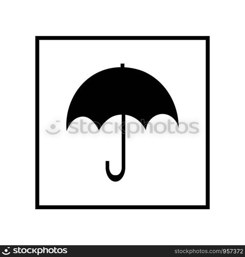 umbrella fragile logo vector — Stockphotos.com