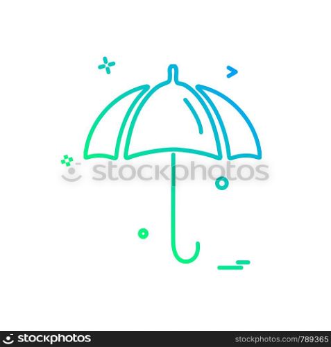 Umbrella icon design vector