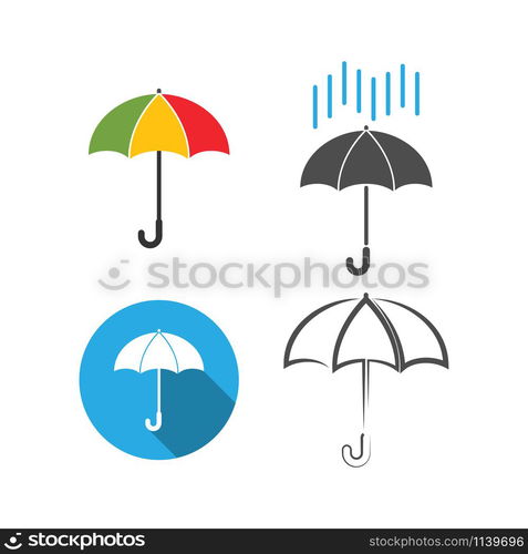 Umbrella icon graphic design template vector isolated. Umbrella icon graphic design template vector