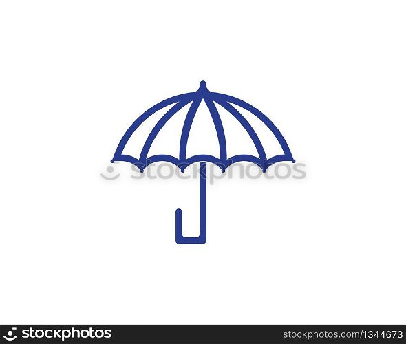 Umbrella icon logo vector