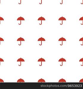Umbrella icon pattern seamless white background Vector Image