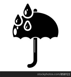 Umbrella icon. Simple illustration of umbrella vector icon for web. Umbrella icon, simple style