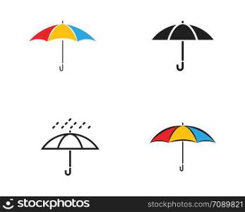 Umbrella icon vector design template