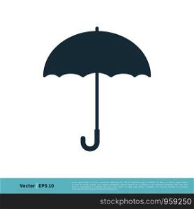 Umbrella Icon Vector Logo Template Illustration Design. Vector EPS 10.