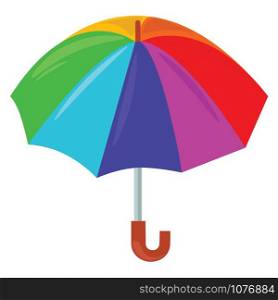 Umbrella, illustration, vector on white background.