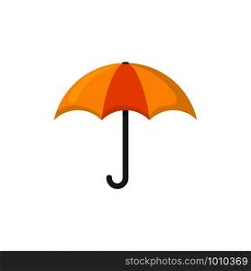 umbrella in flat style on a white background. umbrella in flat style on white background