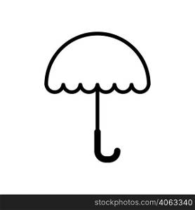 umbrella line icon