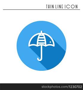 Umbrella line simple icon. Weather symbols. Meteorology. Forecast design element. Template for mobile app, web and widgets. Vector linear icon. Isolated illustration. Flat sign. Logo. Umbrella line simple icon. Weather symbols. Meteorology. Forecast design element. Template for mobile app, web and widgets. Vector linear icon. Isolated illustration. Flat sign. Logo.