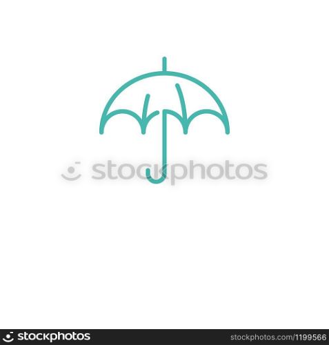 Umbrella logo concept vector template