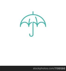 Umbrella logo concept vector template