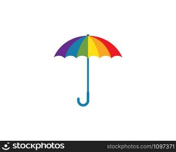umbrella logo icon vector illustration template
