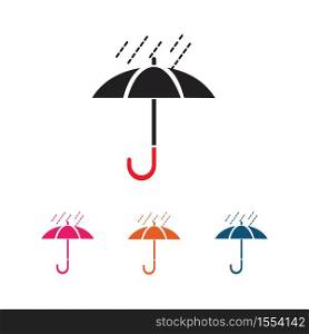 umbrella logo icon vector illustration template design