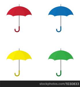 Umbrella logo template vector icon illustration design
