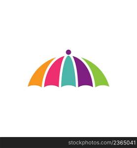 umbrella logo vector template icon design