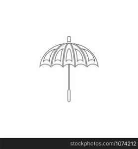 umbrella logo vector template illustration