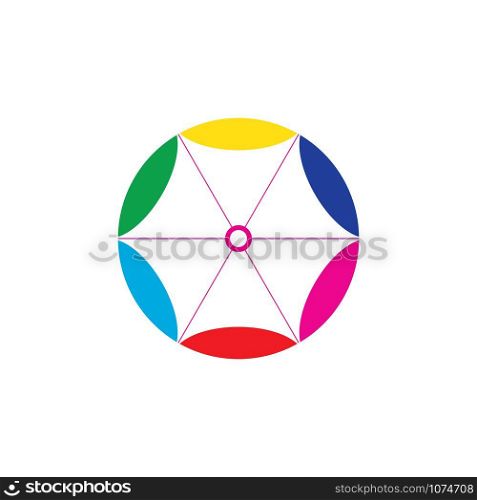 umbrella logo vector template illustration