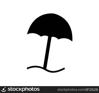 umbrella sea icon