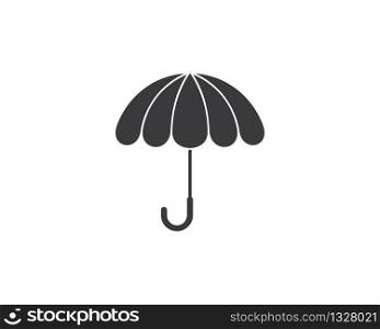Umbrella symbol vector icon illustration