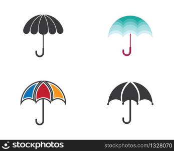 Umbrella symbol vector icon illustration