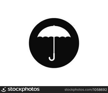 umbrella vector logo icon of insurance property design template