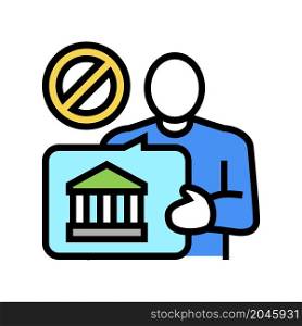 unbanked finance color icon vector. unbanked finance sign. isolated symbol illustration. unbanked finance color icon vector illustration