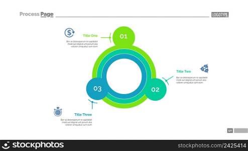 Uncommon circular chart slide template. Business data. Graph, diagram, design. Creative concept for infographic, report. Can be used for topics like spheres, fields, levels