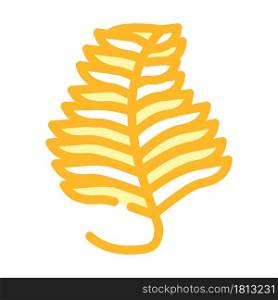 undaria plumose seaweed color icon vector. undaria plumose seaweed sign. isolated symbol illustration. undaria plumose seaweed color icon vector illustration