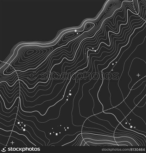 undefinedGrey contours vector topography. Geographic mountain topography vector illustration. Topographic pattern texture. Map on land vector terrain. Elevation graphic contour height lines. Topographic map