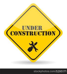 Under Construction. Isolated on White Background. Vector Illustration. Eps10. Under Construction. Vector Illustration