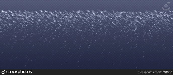 Underwater fizzing bubbles, soda or ch&agne carbonated drink, sparkling water. Effervescent drink. Aquarium, sea, ocean bubbles vector illustration.. Underwater fizzing bubbles, soda or ch&agne carbonated drink, sparkling water.