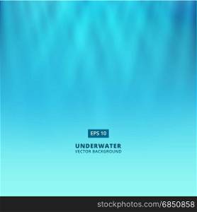 Underwater scene with light from above vector background copy space