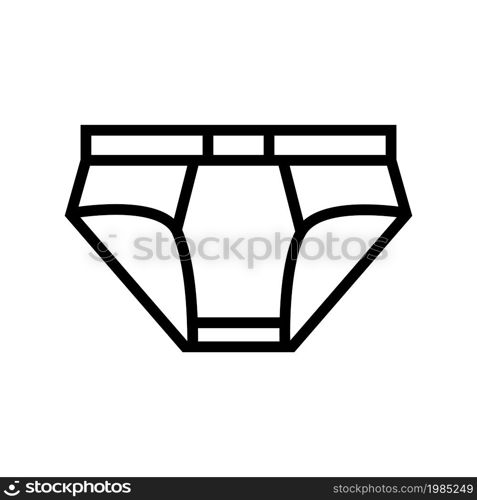 underwear clothing line icon vector. underwear clothing sign. isolated contour symbol black illustration. underwear clothing line icon vector illustration