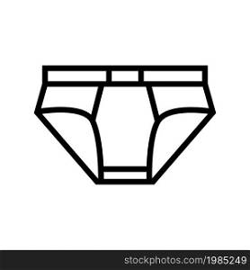 underwear clothing line icon vector. underwear clothing sign. isolated contour symbol black illustration. underwear clothing line icon vector illustration