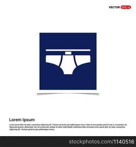 Underwear Icon - Blue photo Frame