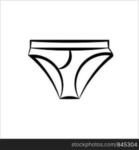 Underwear Icon, Underwear Vector Art Illustration