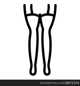 Underwear stockings icon outline vector. Compression leg. Woman varicose. Underwear stockings icon outline vector. Compression leg