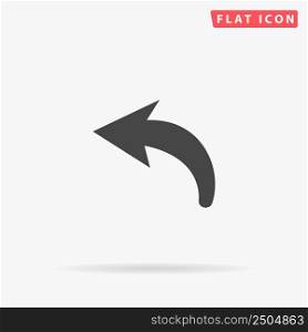 Undo Arrow flat vector icon. Hand drawn style design illustrations.. Undo Arrow flat vector icon