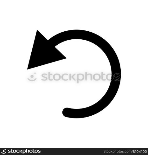 undo icon vector illustration logo design